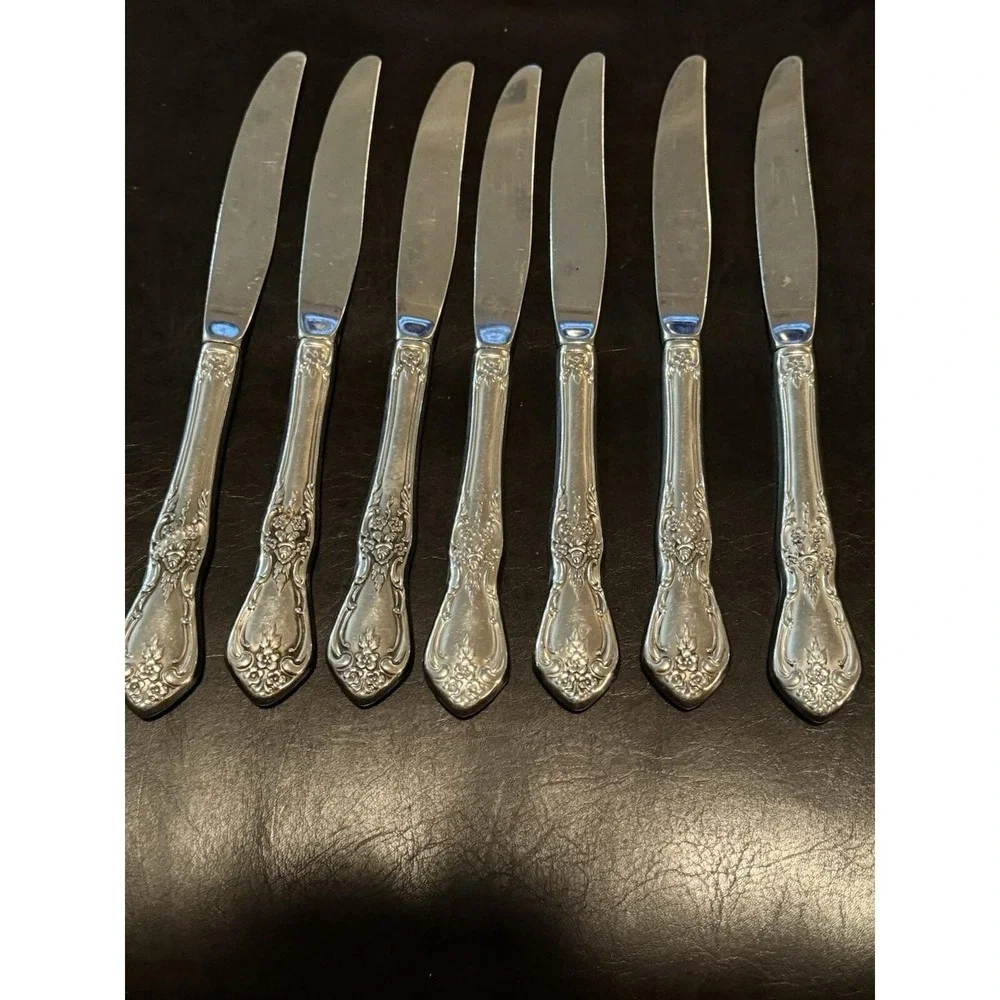 Oneida Kennett Square Distinction Deluxe HH‎ Stainless Dinner Knives Set Of 7